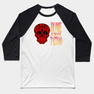 HomeSchoolTattoo SugarSkull Baseball T-Shirt